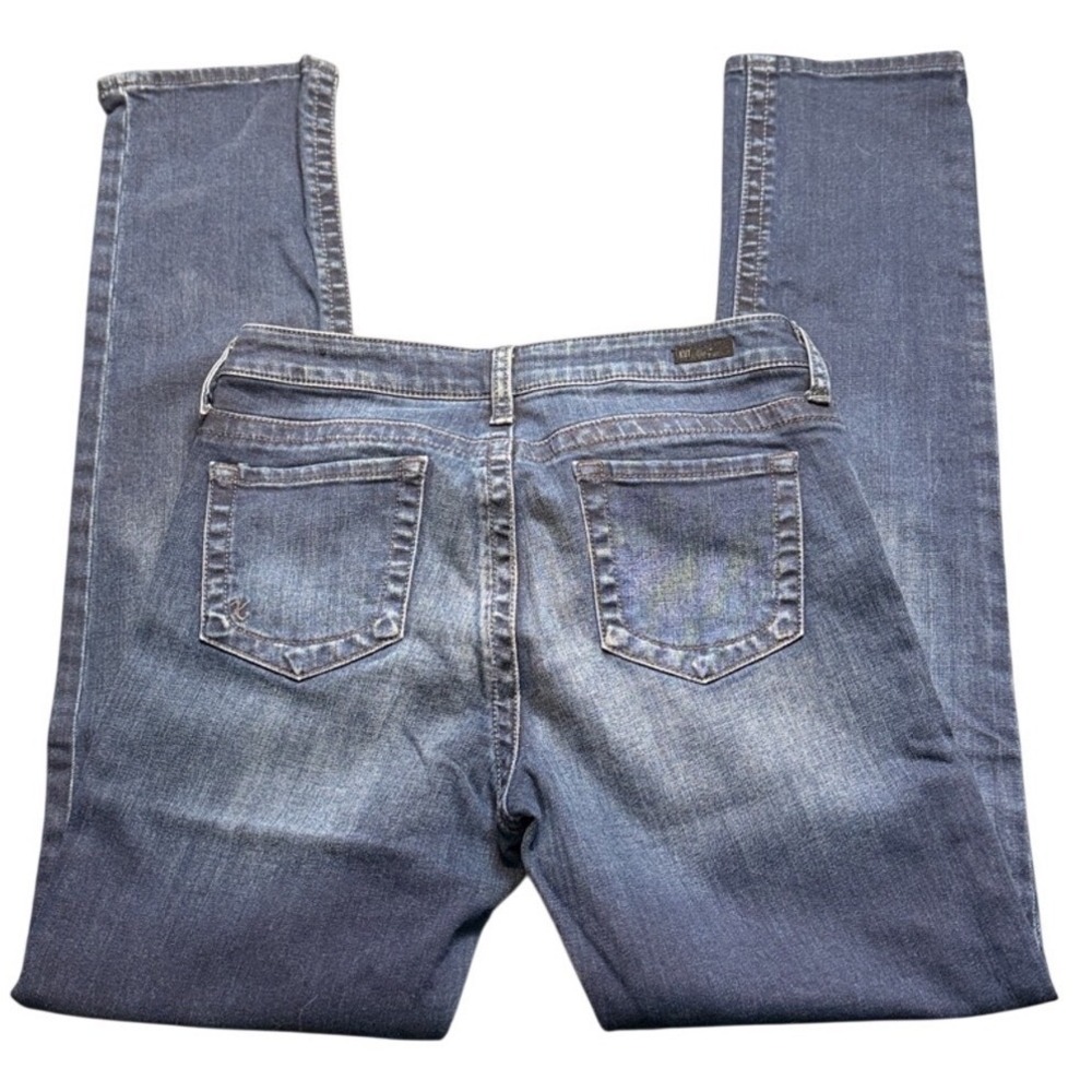 Kut From The Kloth Straight Leg Jeans Womens 8L Dark Wash Stretch - Picture 3 of 10